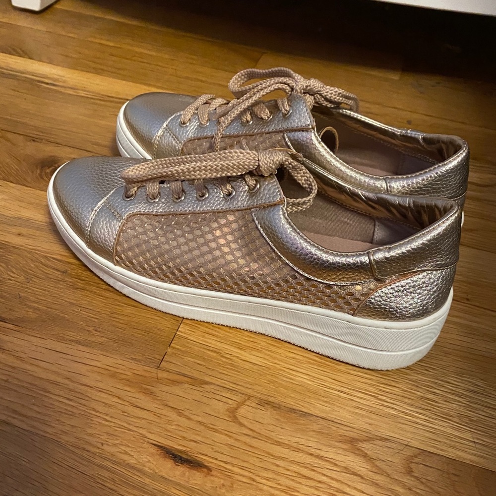 Rose gold Steve Madden sneakers